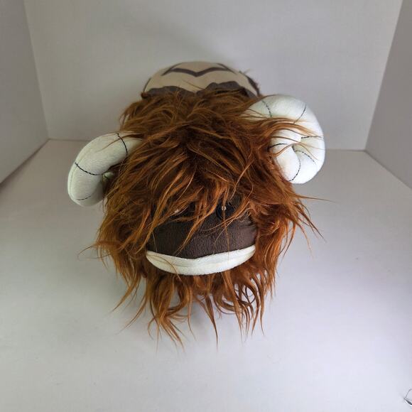 Star Wars Bantha Plush Pillow Jay Franco Mandalorian 14” Brown Shaggy Faux Fur - Picture 2 of 15